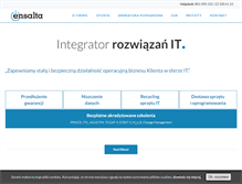 Tablet Screenshot of ensalta.pl